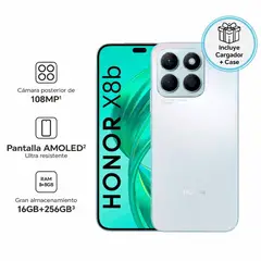 HONOR - Celular Libre X8B 6,7 pulg 256GB 8GB RAM Titanium Silver