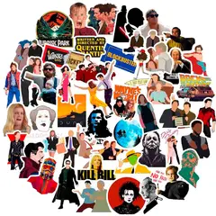 GENERICO - Sticker Peliculas pack 50 piezas Movie resistente al agua