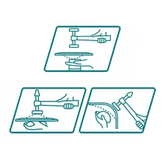 Total Tools - Juego de martillos para planchar 7 piezas Total
