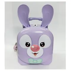 GENERICO - Alcancia Decorativa de Metal con Cerradura Modelo Conejo para Niños