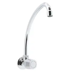 TREBOL - Grifo Tipo Ganso para Cocina en Bronce Cromado Plateado