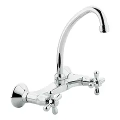 TREBOL - Mescladora para Cocina en Bronce Cromado Plateado