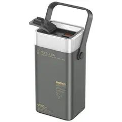 REMAX - CARGADOR PORTÁTIL REMAX LUZ LED 40000mAh PD20W+QC225W GRIS