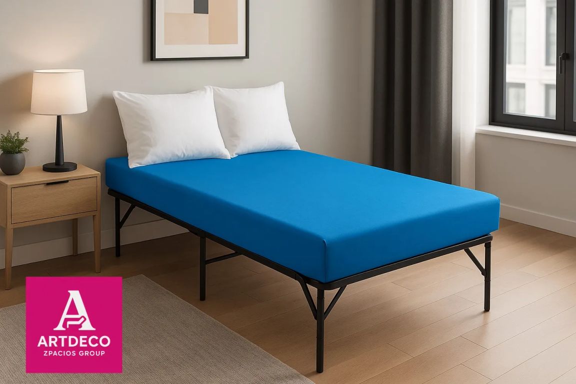 Cama Plegable Nacional con Colchón de espuma de 4 + almohada