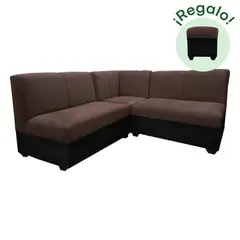 GENERICO - Seccional Provenzal + Banqueta de Regalo - Marrón