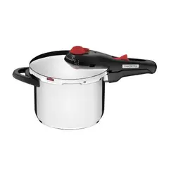 TRAMONTINA - Olla a presión de acero inoxidable 22 cm 6 L