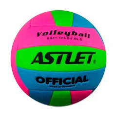 GENERICO - PELOTA PARA VÓLEY TALLA 5 TEXTURA SUAVE TUTTI ASTLET FUCSIA