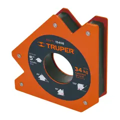 TRUPER - Escuadra magnética 5" para soldar, capacidad 34 kg,