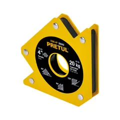 PRETUL - Escuadra magnética 4" para soldar, capacidad 20 kg, 28243
