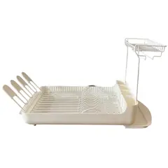 INSPIRA - Escurridor de Platos Dos Niveles con Soporte para Copas