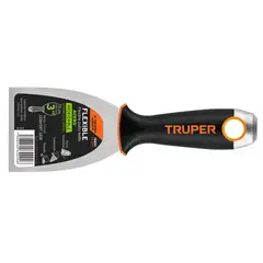 TRUPER - Espátula flexible 3 acero inox mango Comfort Grip