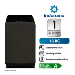 INDURAMA - Lavadora 16KG Carga Superior LRI-16DTN