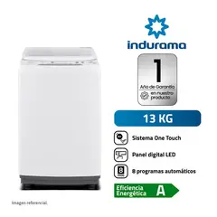 INDURAMA - Lavadora 13KG Carga Superior LRI-13BLA