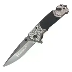 BROWNING - Cuchillo Táctico F119 con Seguro Clip y Cortador de Cinturón