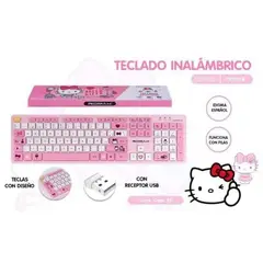 SANRIO - TECLADO HELLO KITTY BLUETOOTH INALAMBRICO ROSADO