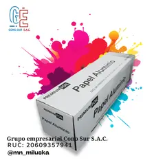 GENERICO - Papel Aluminio de 300 m x 30 cm - PREMIUMFOIL