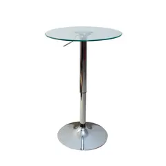 OFIDEAS - Mesa de Bar Regulable en Altura Flap Vidrio
