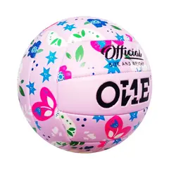 GENERICO - PELOTA PARA VÓLEY TALLA 5 TEXTURA SUAVE FLORES ONE LILA