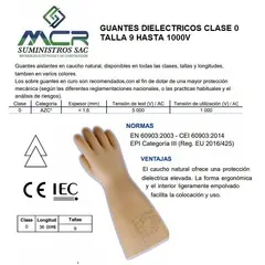 GENERICO - GUANTES DIELECTRICOS HASTA 1000V