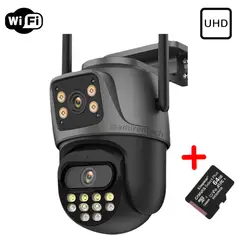GENERICO - Camara Dual Black IP Wifi UHD + 1 Memorias de 15 dias
