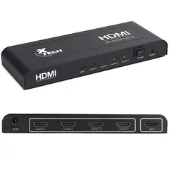 XTECH - ADAPTADOR HDMI SPLITTER 1 INPUT TO 4 OUTPUTS (XHA-410)