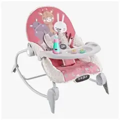 GENERICO - Silla Mecedora con Mesita de Comer Musical y Vibradora