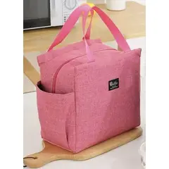 GENERICO - Lonchera Bolso Térmico Multifunción de Gran Capacidad Rosado