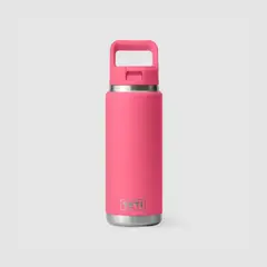YETI - Botella de 18 oz (532 ml) / Tapa pico con sorbete color Tropical Pink