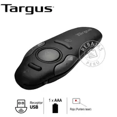 TARGUS - Presentador AMP16US Inalámbrico con Puntero Láser y 15m Alcance