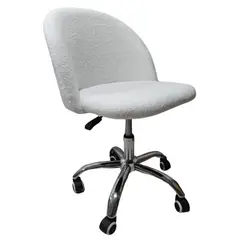 MUEBLES CRISOSTOMO - Silla de Maquillaje Elegante Blanco MC412