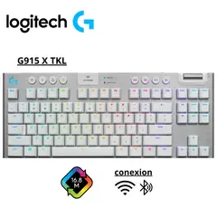 LOGITECH - TECLADO G915 X TKL LIGHTSPEED BT LIGHTSYNC RGB KEYCONTROL --blanco