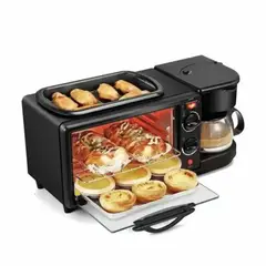 GENERICO - Horno Desayunero 3 en 1 Multifunción para Cocina Hogar