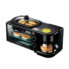GENERICO - Horno de Estación Desayunero 3 en 1 Multifunción