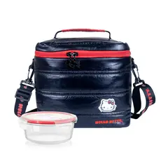 PYREX - Lonchera Termica Hello Kitty Totem Black Taper 400ml 300451