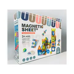 GENERICO - Bloques Magnéticos 3D De Construcción 71 Piezas