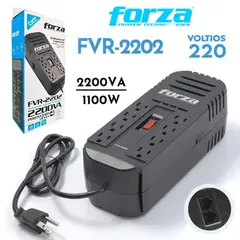 FORZA - Estabilizador FVR-2202 2200VA 1100W 8 TOMAS 220V Regulador