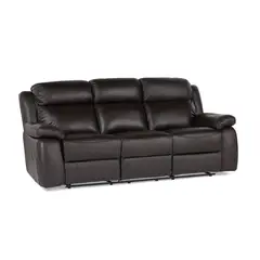 ROSEN - ROSEN SOFÁ RECLINABLE 2747 MILÁN CUERO CHOCOLATE  3 CUERPOS