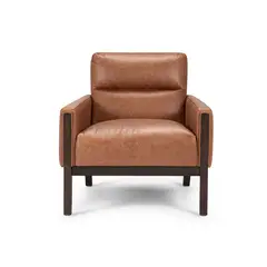 ROSEN - POLTRONA ROSEN TIMBER  CUERO CAMEL
