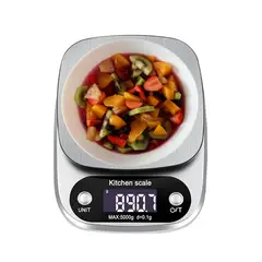 OEM - Balanza Gramera Cocina Digital 5kg con Plataforma de Acero Inoxidable