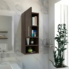 GENERICO - MUEBLE AUXILIAR DE BAÑO AVILA COÑAC - ENVÍO ARMADO Y MELAMINA 18mm
