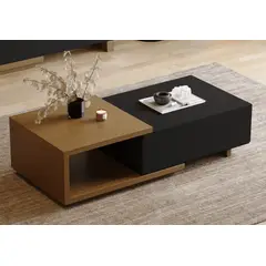 GENERICO - Mesa de Centro Rass - Marrón y Negro