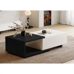 GENERICO - Mesa de Centro Rass - Negro y Blanco