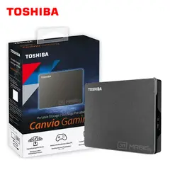 TOSHIBA - Disco Duro Externo Canvio Gaming 4TB - Negro - Portátil