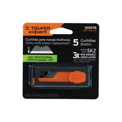 TRUPER - Cuchilla Cutter Hoja de 19mm Profesional x 5 Uni 100078 Expert