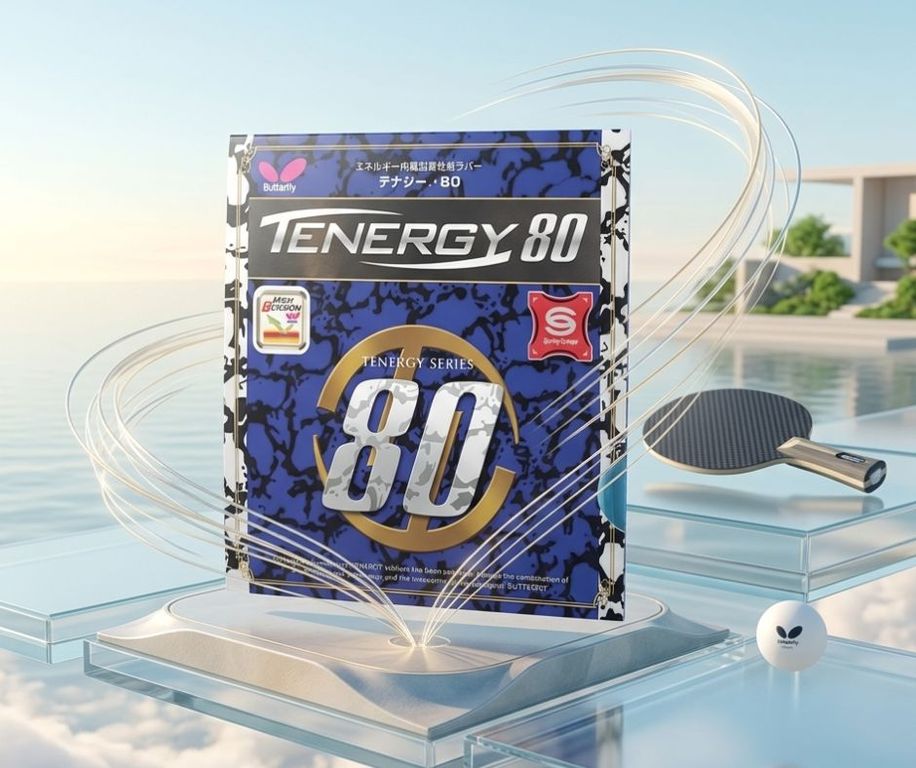 Goma para Tenis de Mesa Esponja de Ping Pong Tenergy 80