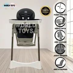 BABY - Silla de Comer Graduable Bambino «SILVESTRE» Black