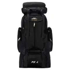 GENERICO - Mochila Para Trekking 75 Litros Viaje Camping Impermeable