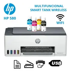 HP - Impresora Multifuncional Smart Tank 580