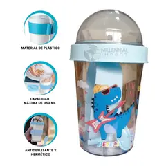 GENERICO - Vaso para Yogurt y Cereal - Yogurtera de 450 ml incluye Cuchara