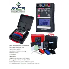 GENERICO - TELUROMETRO DIGITAL 40Ω 400Ω 4000Ω Medición de resistencia de tierra